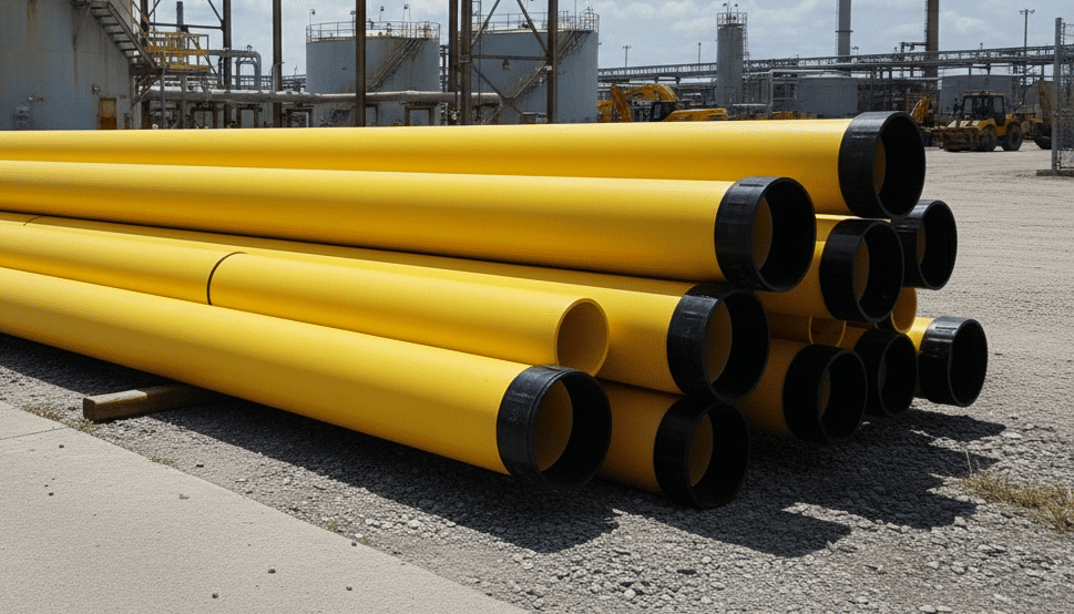 HDPE PE 2708 pipes used in construction and infrastructure projects