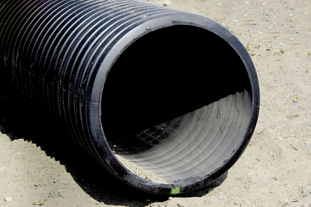 hdpe pipe stack inside factory