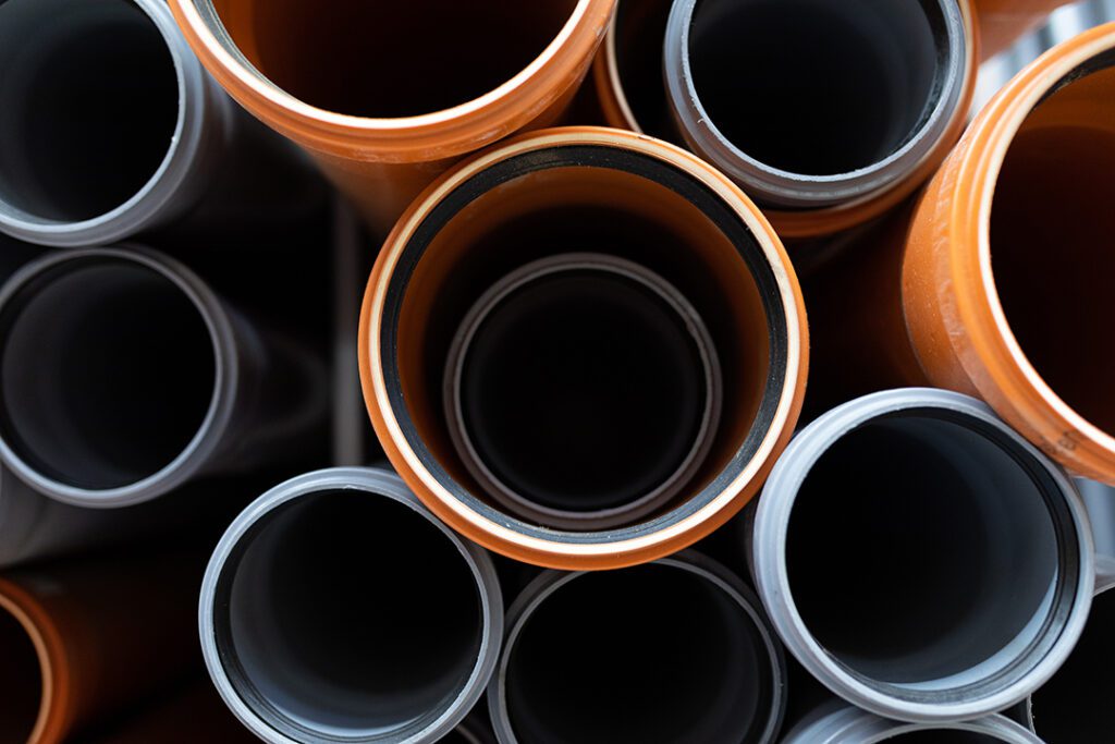 close up photo polyvinyl chloride pipes Coastal Resources Group