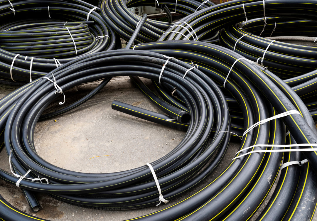 HDPE DR 19 pipes used in industrial manufacturing applications
