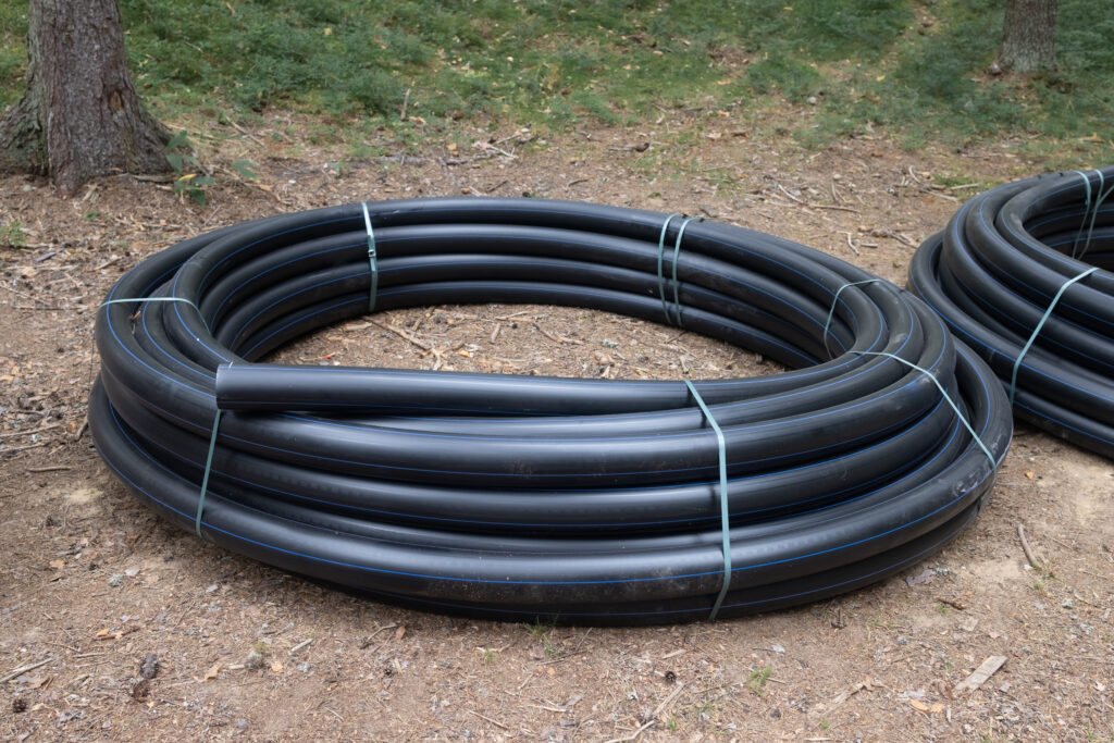corrugated pipes made low pressure polyethylene