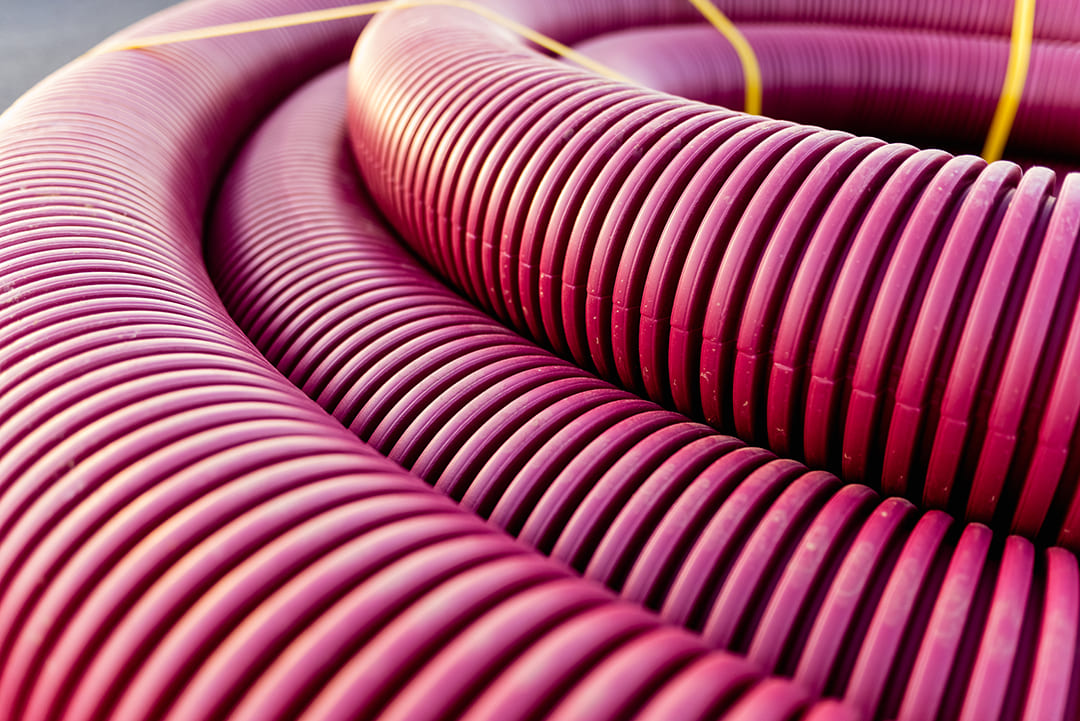 HDPE Single-Wall Pipe used in transportation and roadwork applications