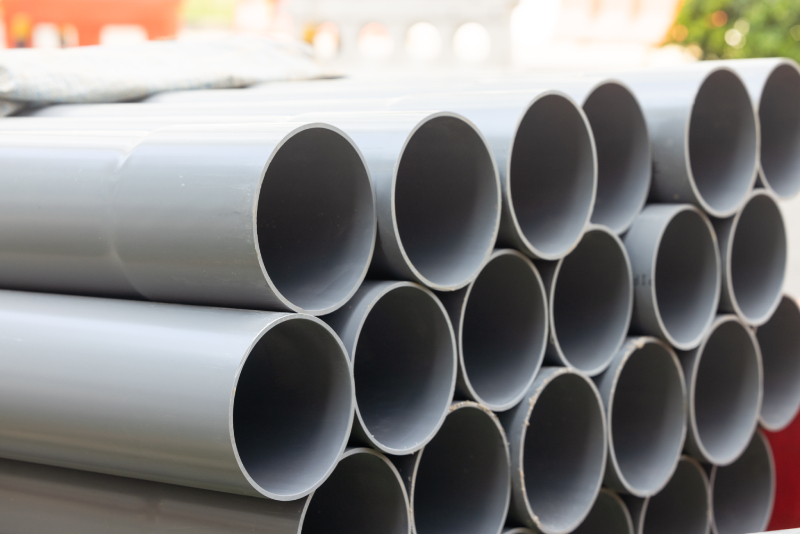 durable and lightweight pipes are organized neatly