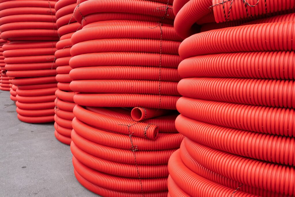 orange corrugated drainage pipe hdpe 1 Coastal Resources Group
