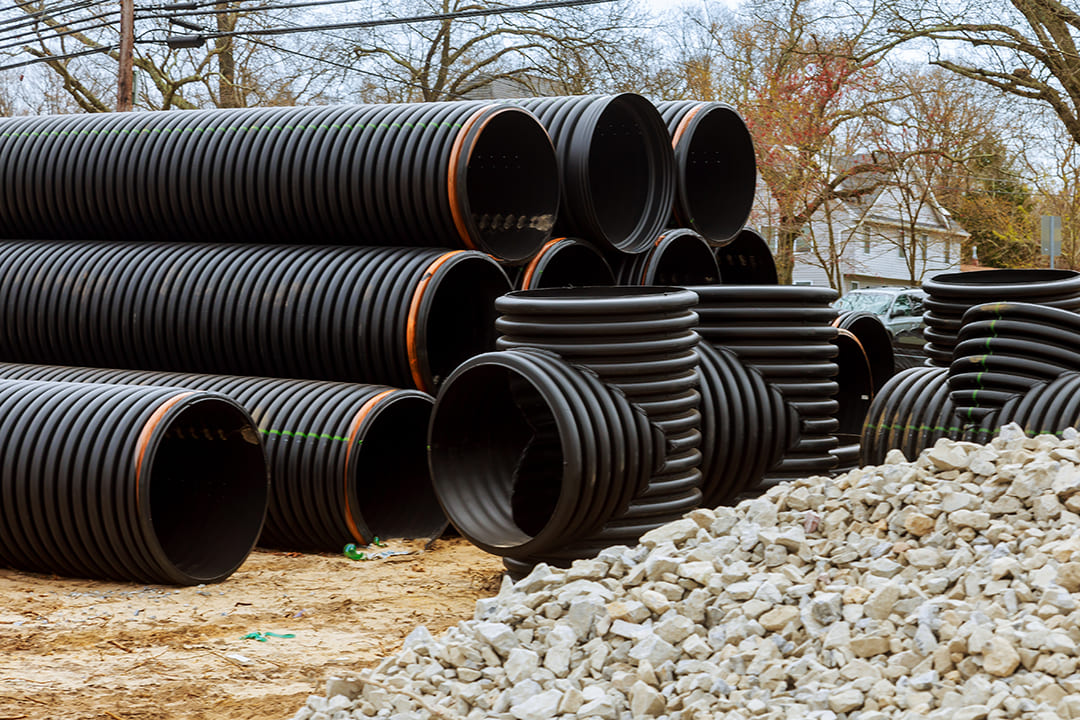 HDPE pipes used in mining operations