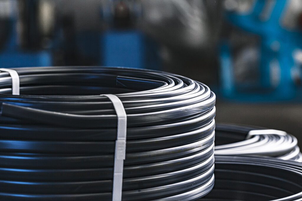 set of black electric cable reels close up Coastal Resources Group