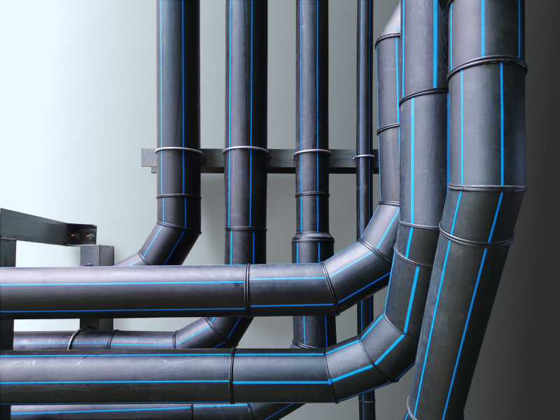 water utility hdpe piping system